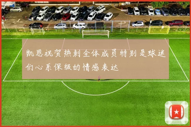 凯恩祝贺热刺全体成员特别是球迷们心系保级的情感表达